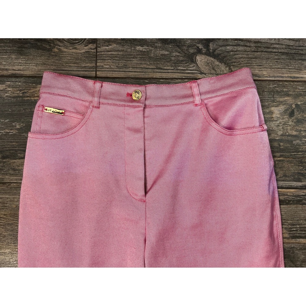 Pink Straight Leg Women's Pants - Classic Everyday Style - Picture 8 of 9